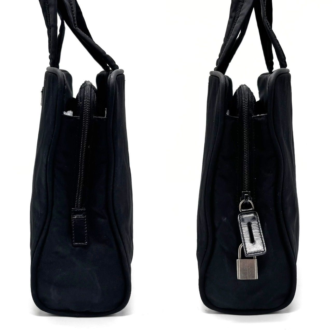✨格安✨ PRADA プラダ トートバッグ ハンドバッグ 三角ロゴプレート 