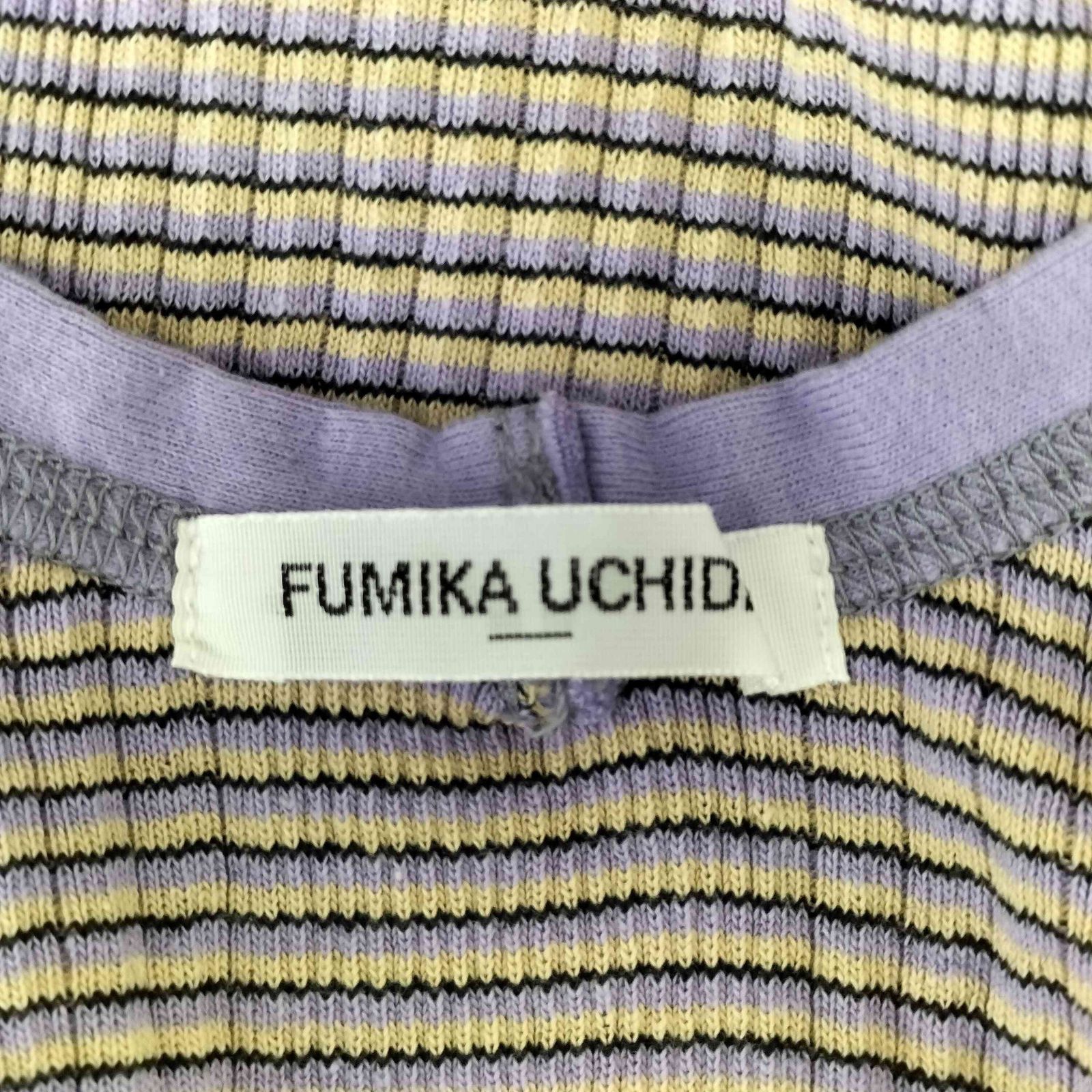 フミカウチダ FUMIKA UCHIDA Needle Drawing BORDER TANK レディース