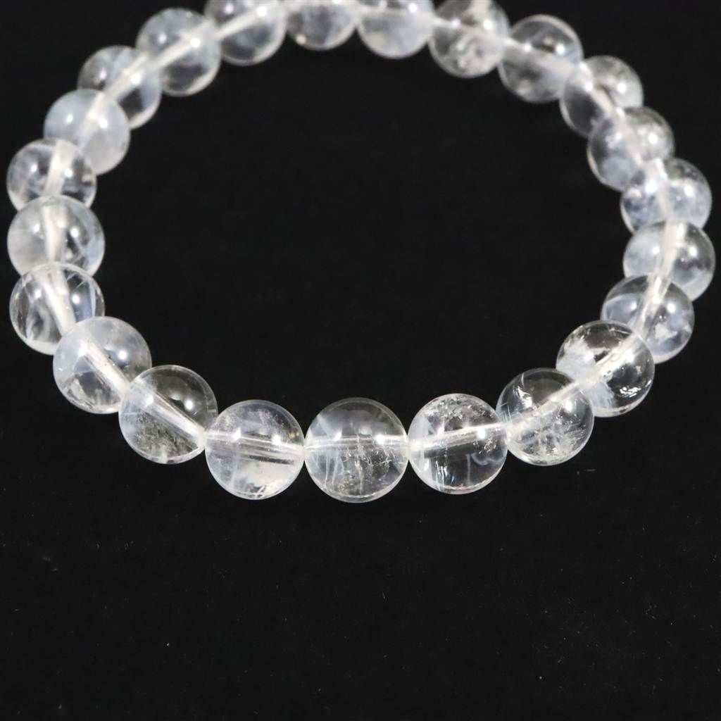 ホワイトファントム エンジェルラダークォーツ 8mm玉ブレスレット 16.8