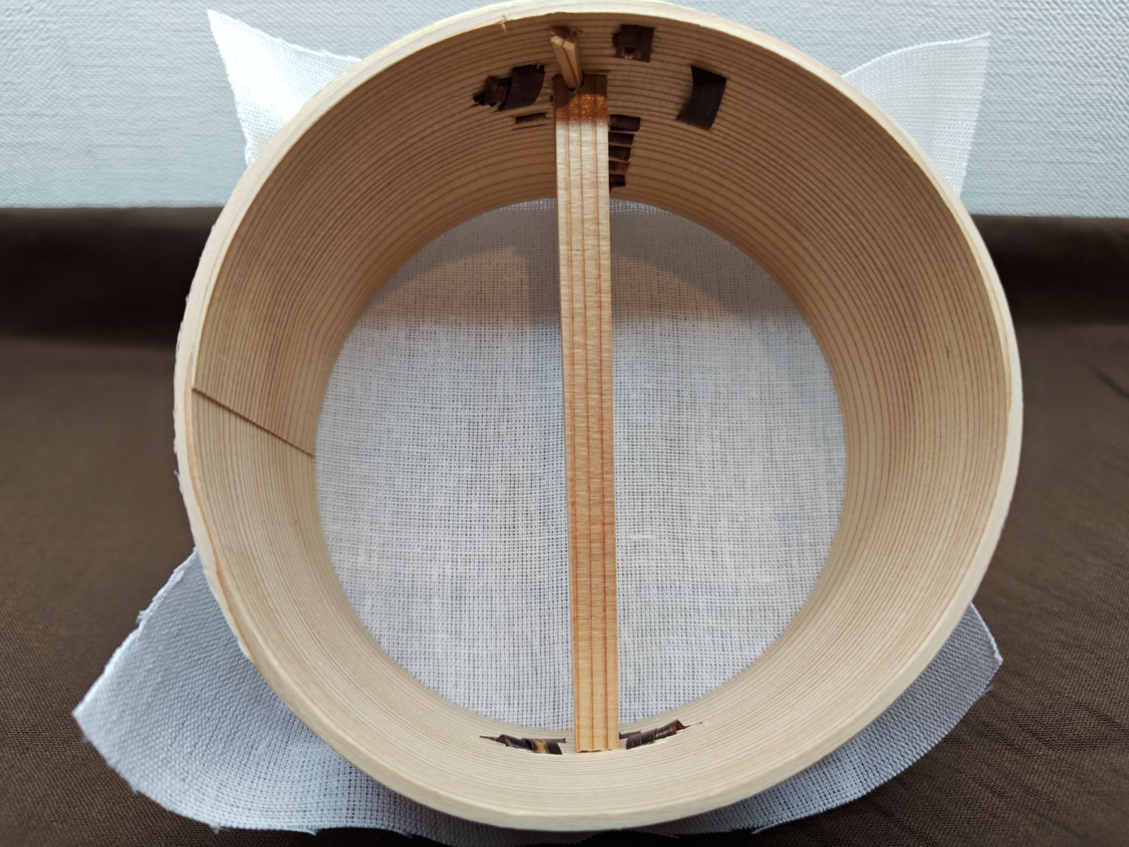 逢絢亭・新品】茶道具 水屋道具 節約 水漉杓 布付き 木地 木製 紙箱入り