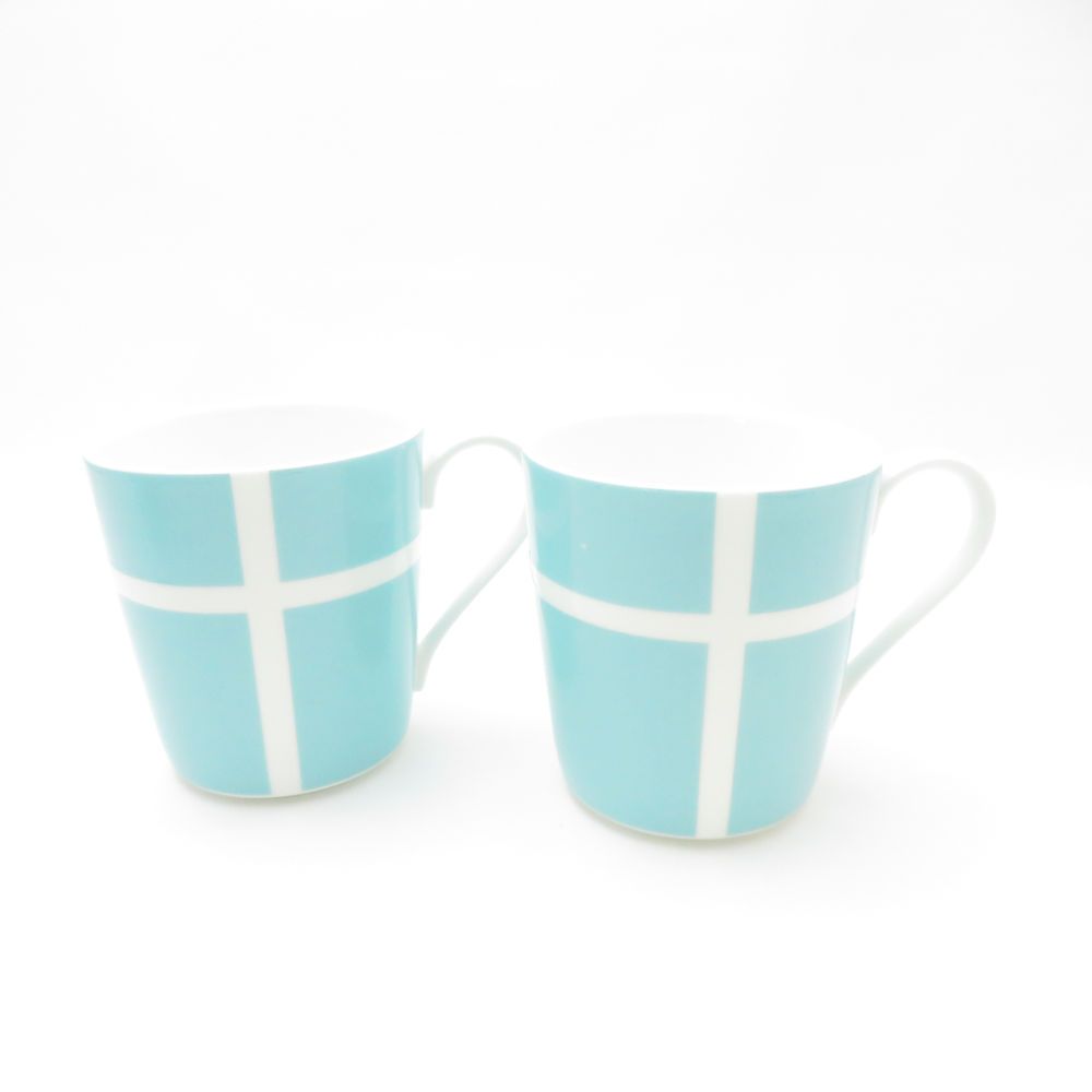 Tiffany陶器ボックス『２個セット』 美品 TIFFANY＆Co. ティファニー ブルーボックス マグカップ 2点