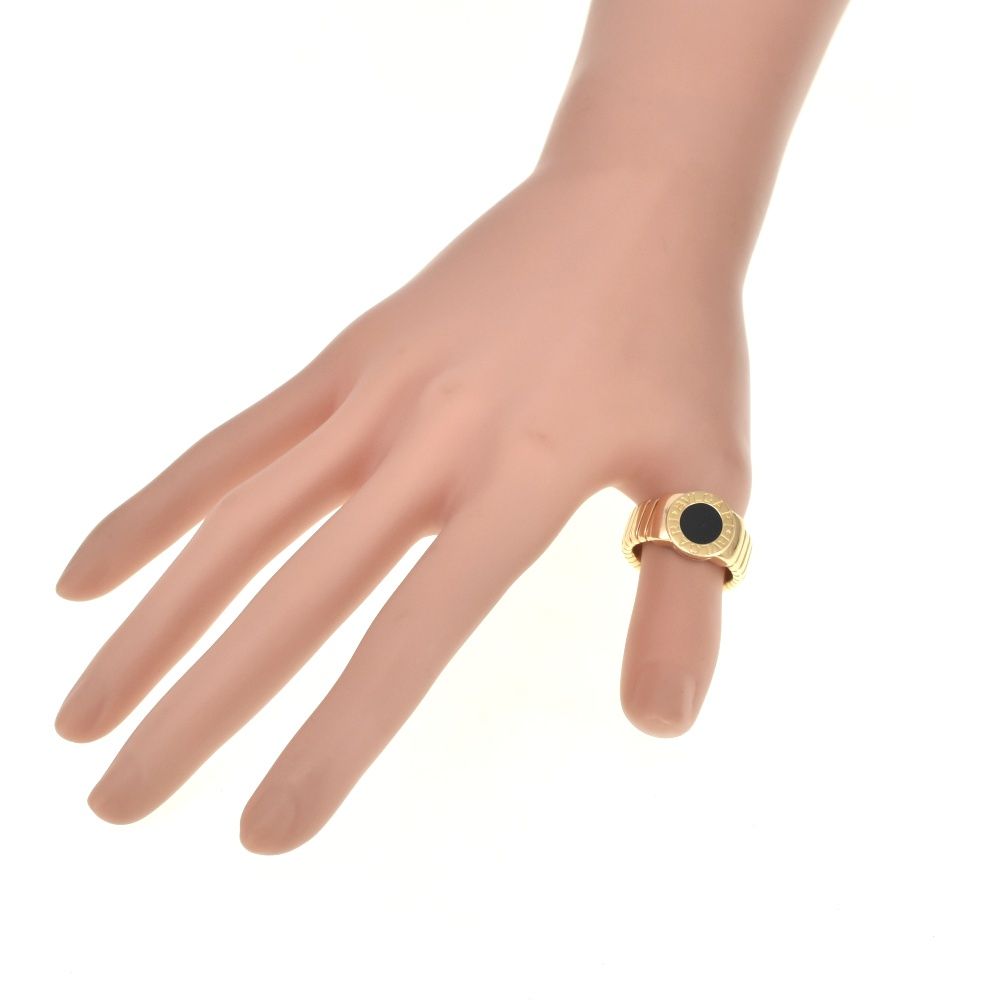 ブルガリ BVLGARI トゥボガス オニキス リング サイズ58/JP18