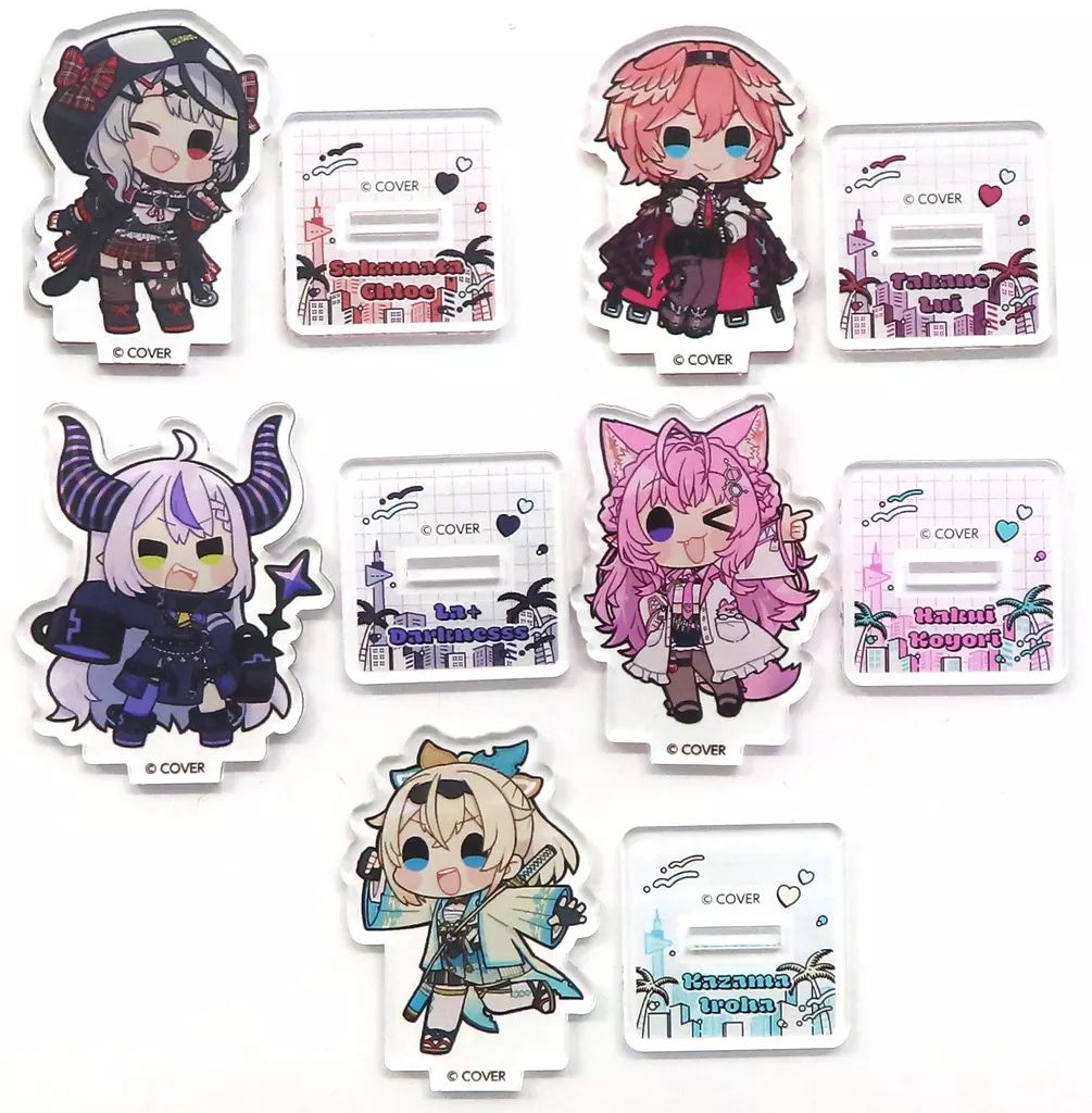 【中古】アクリルスタンド・アクリルパネル 秘密結社holoX ミニアクリルスタンド5個セット 「バーチャルYouTuber ホロライブ hololive CITY’24」