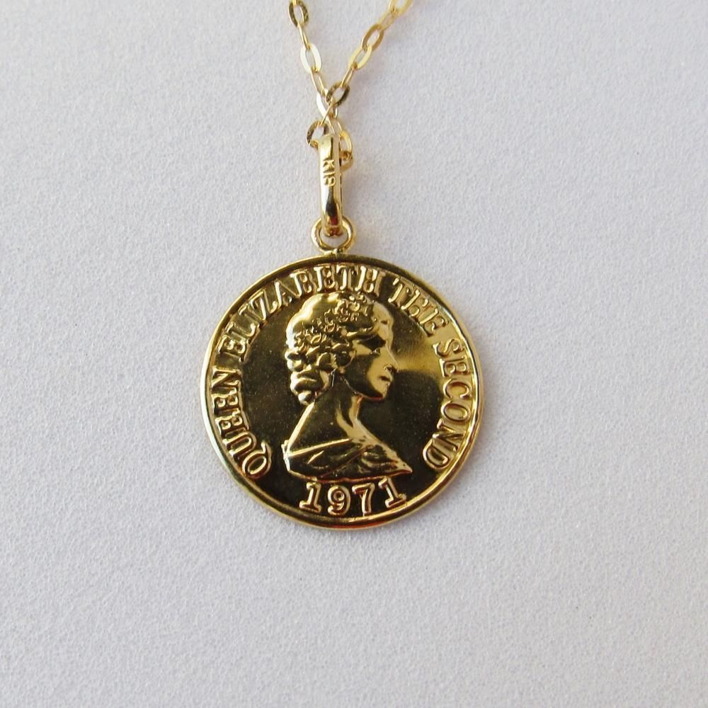 セール 新品 K18 コイン ネックレス トップ コイントップ L 18K 刻印 新品 本物 K18 コイン ネックレス トップ 18K 刻印 コイントップ