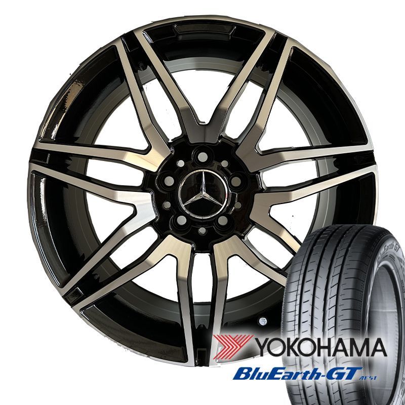 ベンツ GLAクラス X156 YOKOHAMA Bluearth GT AE51 245/40R18 18インチ 新品タイヤホイールセット １台分