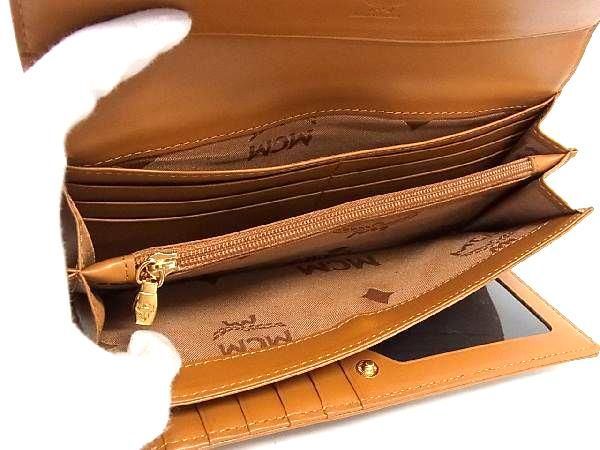 MCM 三つ折り財布 ブラウンレザー MCM ブラウンレザー 三つ折り財布 保存袋付き - メルカリ
