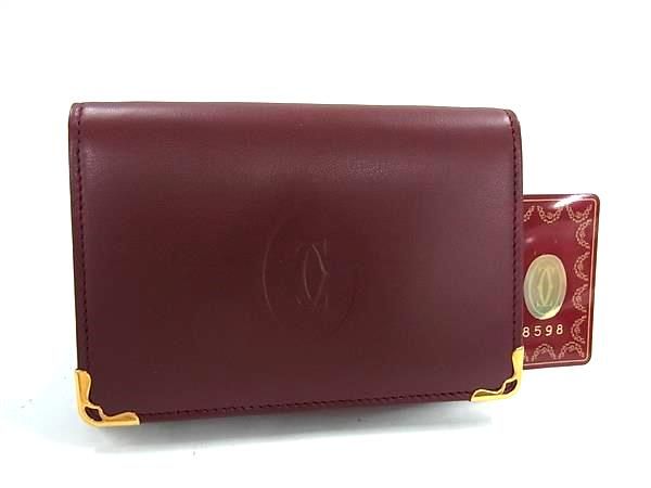 新品同様 Cartier マストライン カードケース ボルドー 名刺入れ 楽天市場】【未使用品】Cartier カルティエ マストライン パス