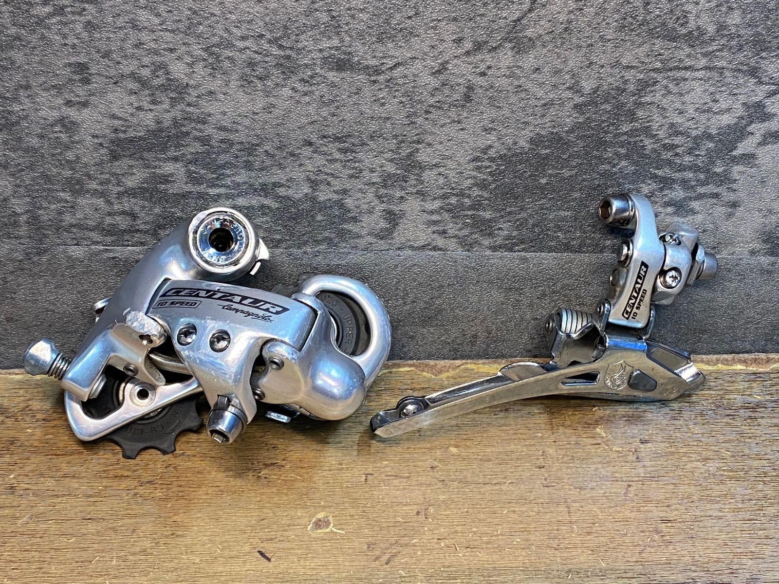 JF989 カンパニョーロ CAMPAGNOLO ケンタウル CENTAUR 前後 ディレイラーセット 10x2s 直付