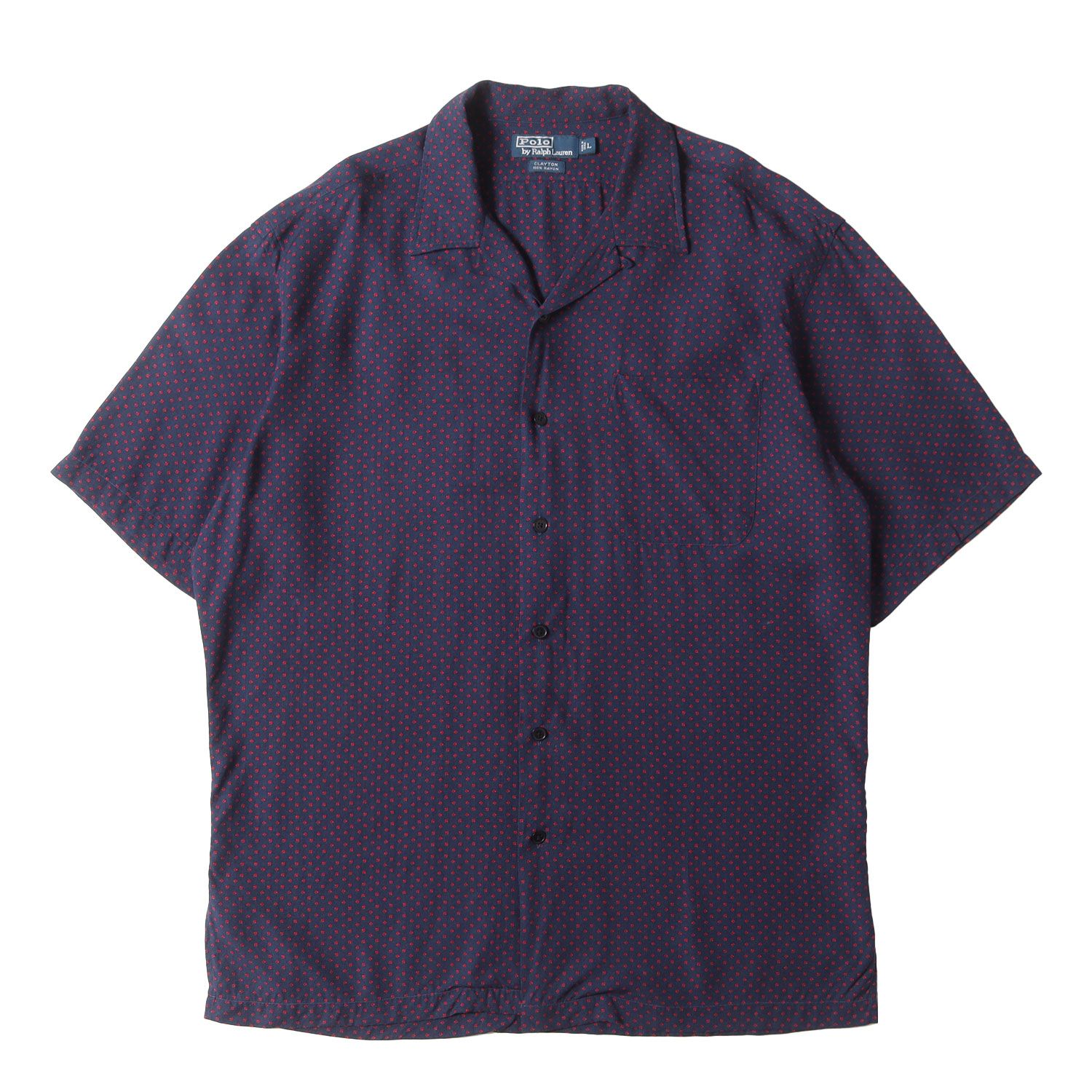 極美品 XL レーヨン Clayton ポロラルフローレン 半袖シャツ 和