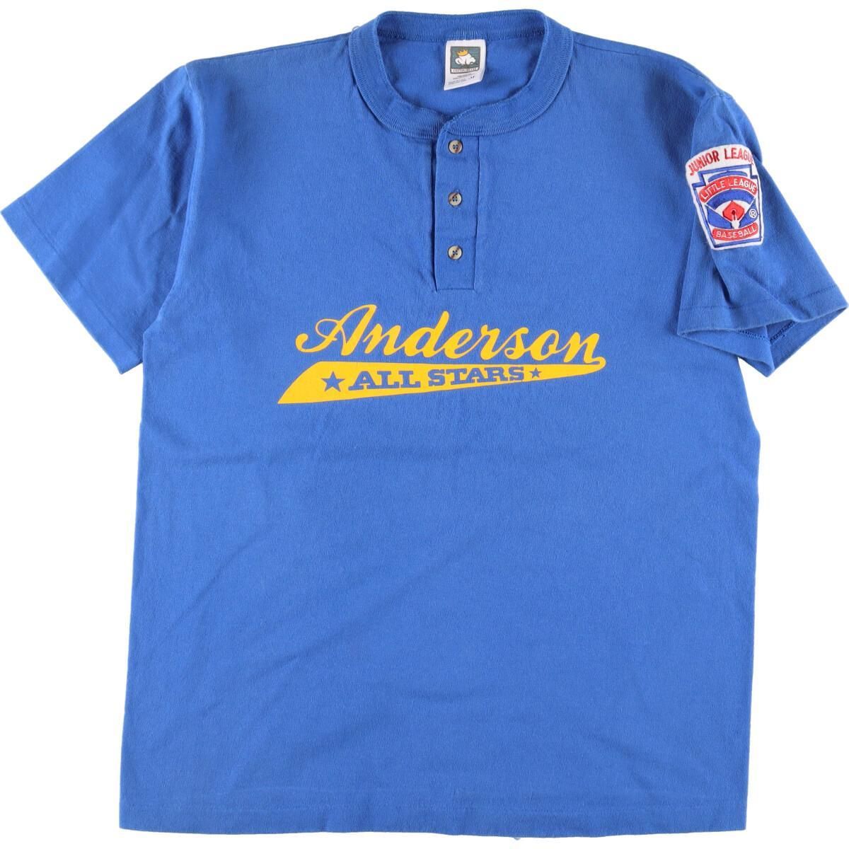 古着 90年代 COTTON DELUXE ヘンリーネック 両面プリント 古着 90年代 COTTON DELUXE ヘンリーネック 両面プリント