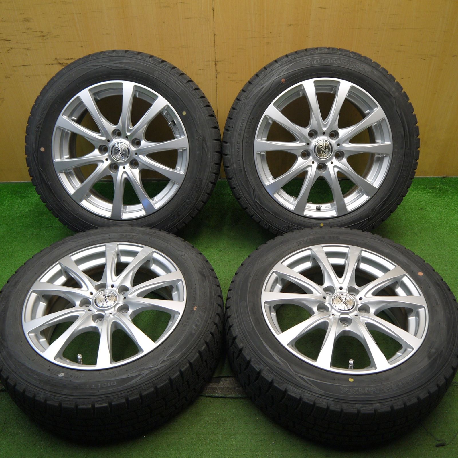 バリ溝 キレイ 9.5分 スタッドレス 195|60R16 ダンロップ ウインターマックス WM01 T.R.G. TRG 16インチ PCD114.3|5H 5060406Hス