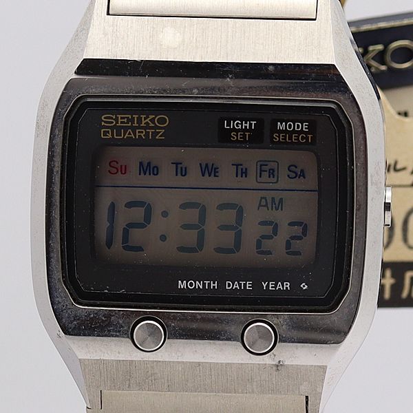 デッドストック級 稼働 良品 定価約￥40,000 セイコー QZ 0674-5000 