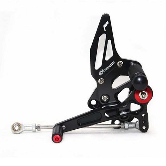 SUKIRACING NINJA250R EX250 EX250K EX250R 2008-2012 バイク用バックステップ 調整式 CNCリアセット 適合車種NINJA250R 08-12 年式 ブラック BRIGHTFACE_UK