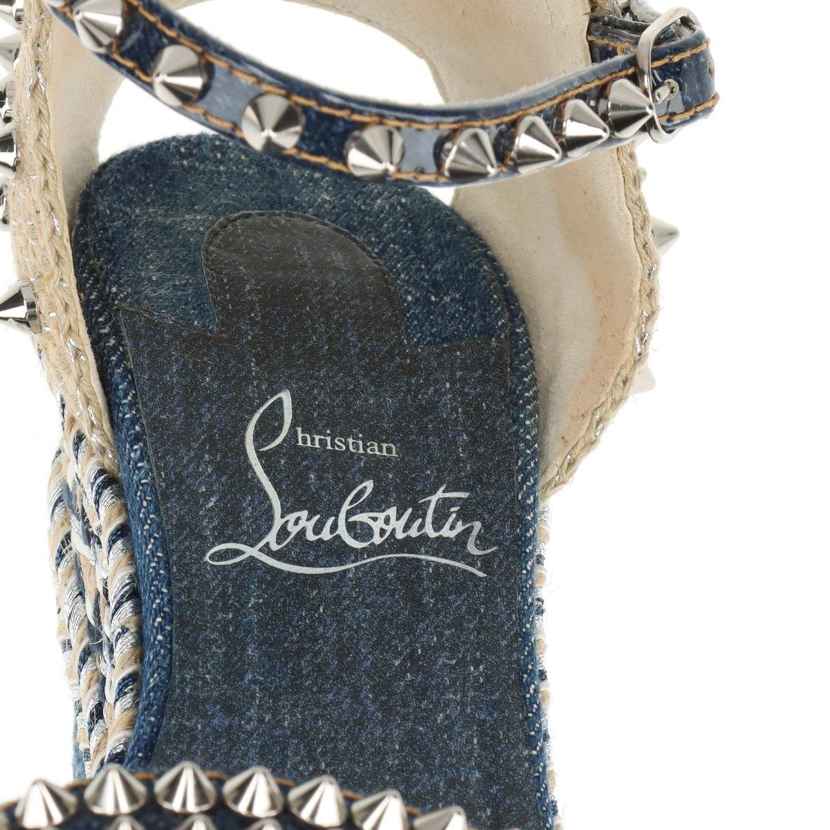 ルブタン❤️ハイヒール ウェッジソール 厚底サンダル MADMONICA 120 Christian Louboutin】【MADMONICA 120 NAPPA AB】【スペイン製
