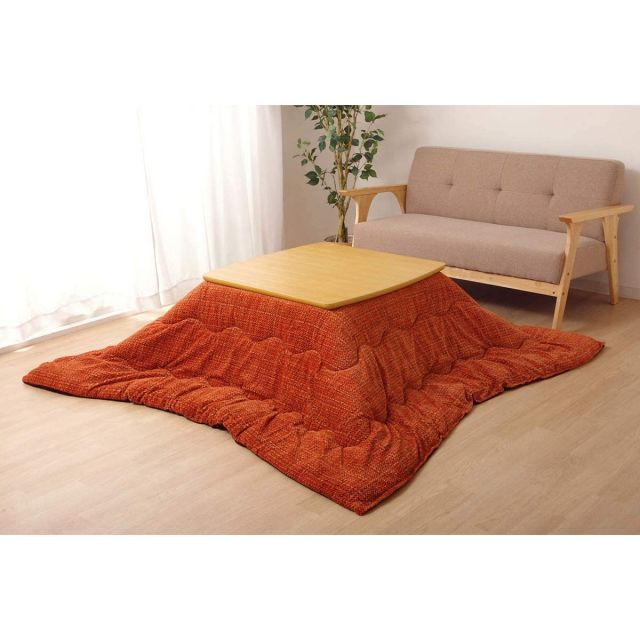 【i】【代引不可】イケヒコ こたつ掛けふとん 正方形 ノート オレンジ 約190×190cm #6832809【北海道・沖縄・離島不可】 イケヒコ こたつ掛けふとん 正方形 ノート オレンジ 約190×190cm #6832809