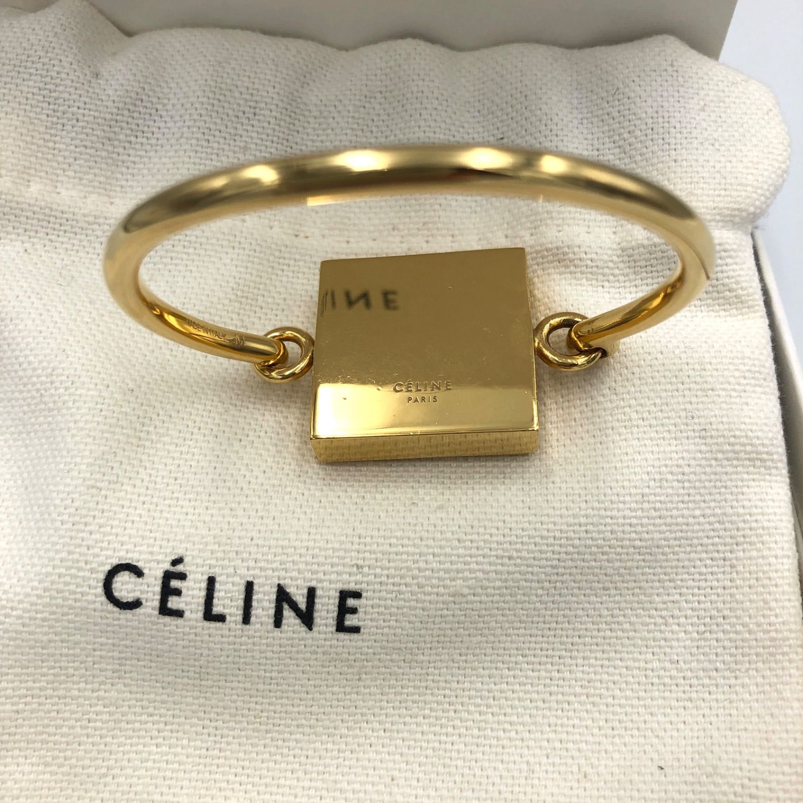 最終値下げ】CELINE スクエアブレスレット コインブレスレット