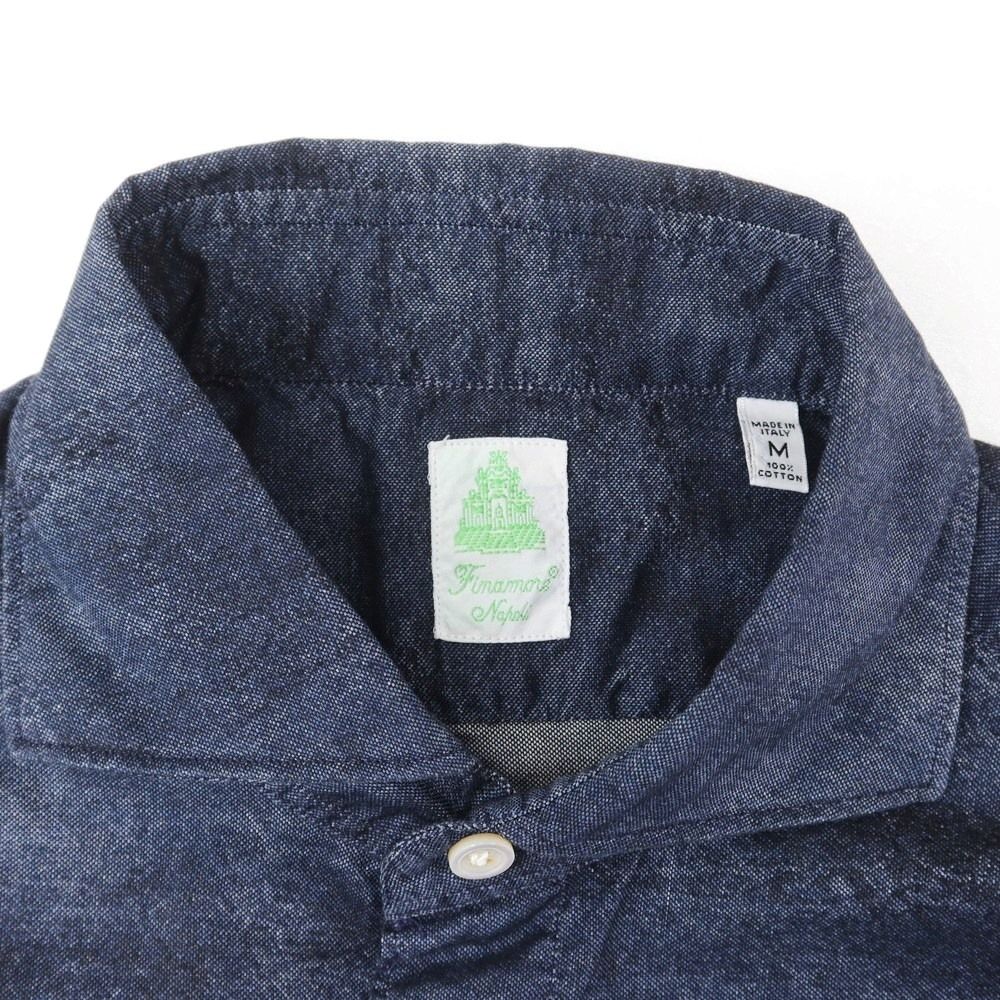 中古】フィナモレ Finamore コットン ホリゾンタルカラー