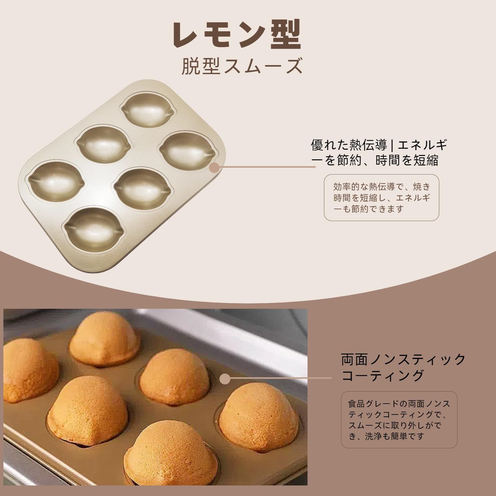 シリコン加工 レモンケーキ型 節約 天板(25ヶ取) シリコン加工 レモン