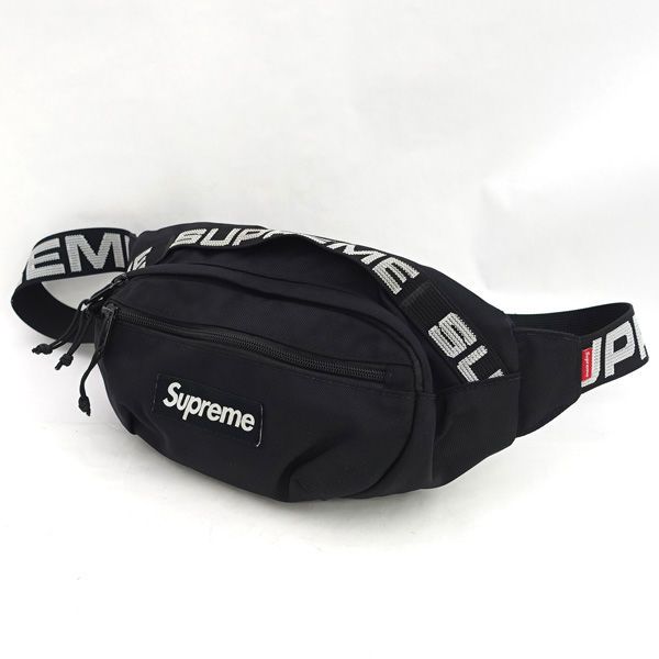 Supreme | シュプリーム ◆ウエストバッグ|ボディバッグ|18SS|ボックスロゴ|ブラック バッグ|バック|BAG|鞄|カバン メンズファッション