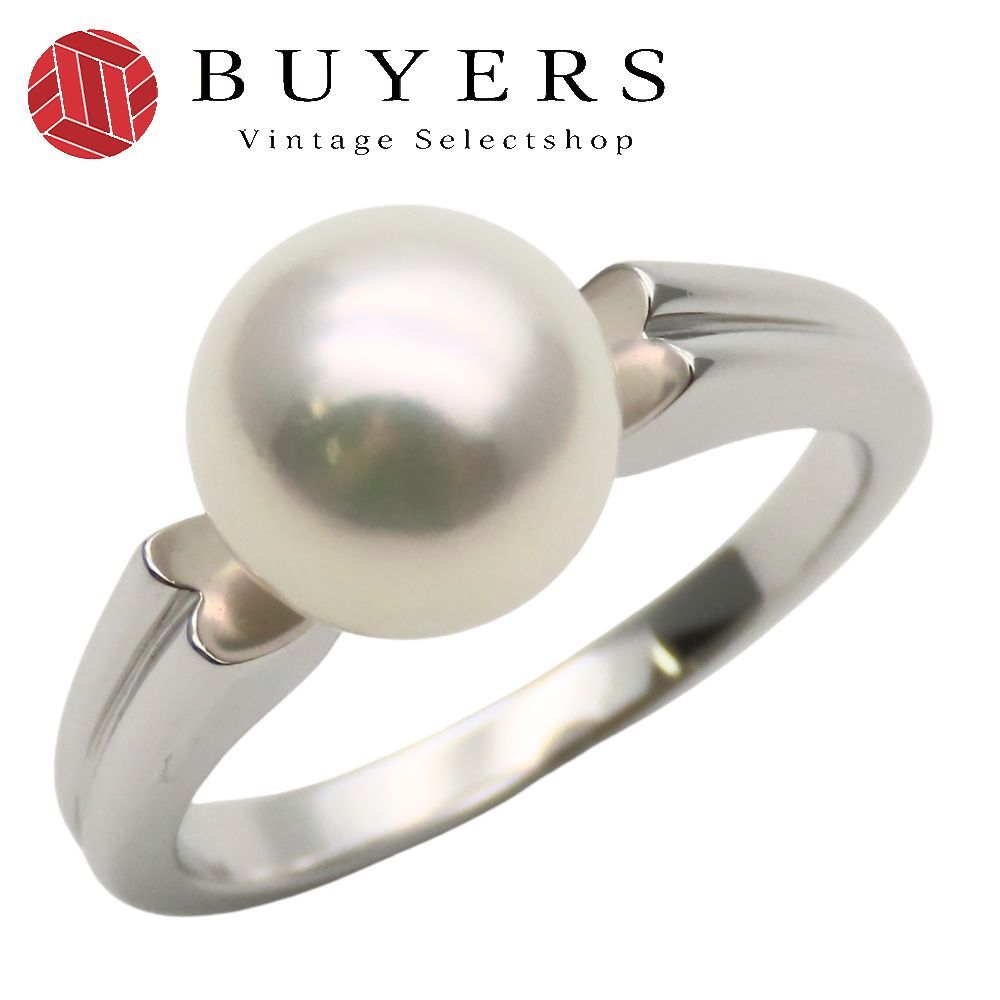 ミキモト リング 指輪 Pt950 真珠 約6.1g プラチナ パール ジュエリー シンプル レディース 女性 MIKIMOTO
