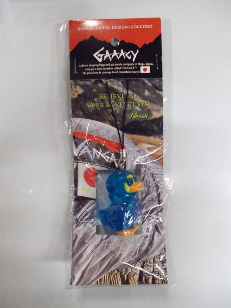 NANGA×GOCCO堂×NATAL DESIGN ストラップ GAAACY クリアブルー