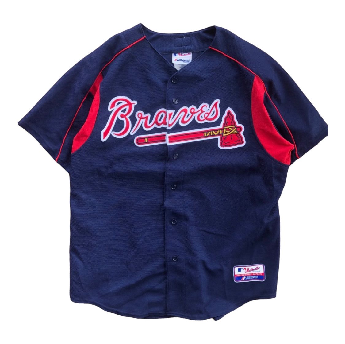 デッドストック Majestic Atlanta Braves Jersey | kensysgas.com