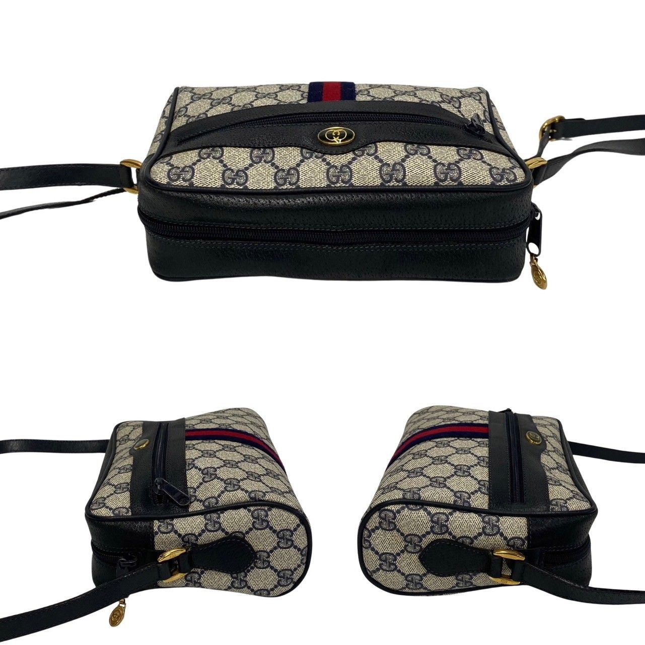 極 美品 GUCCI オールドグッチ グッチ ヴィンテージ シェリーライン GG