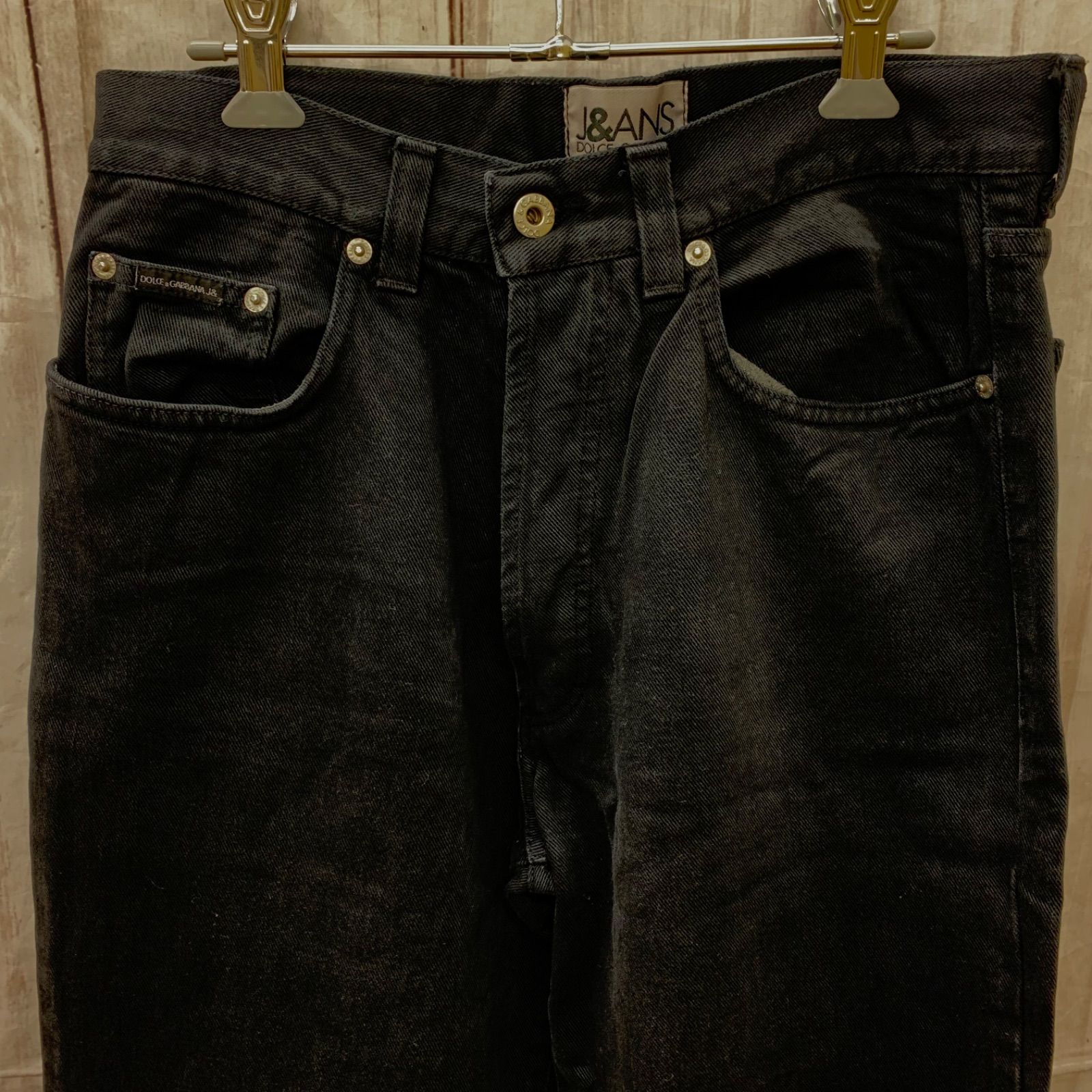 DOLCE&GABBANA スキニーデニムパンツ ブラック ☆DOLCE&GABBANA ドルチェ&ガッバーナ ブラックデニムパンツ