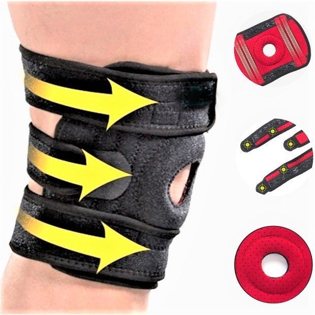 本物の 膝サポーター 変形性膝関節症 半月板 側副靭帯 筋肉痛 十字靭帯 膝蓋骨 関節保護（1枚）HZ-3 サポーター 