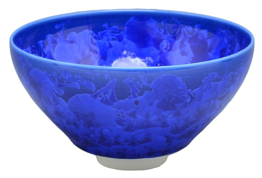 京焼 清水焼 陶あん窯 抹茶碗 花結晶 瑠璃 kta536