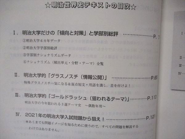 UX04-183 代ゼミ 代々木ゼミナール 明治大世界史予想問題演習 テキスト