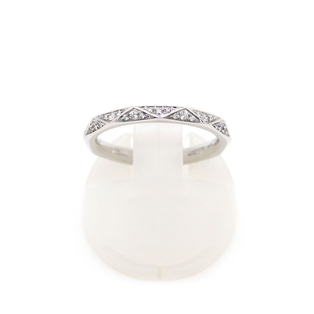 中古 美品】新品仕上げ済 グラフ GRAFF 指輪 K18WG ローレンス グラフ  