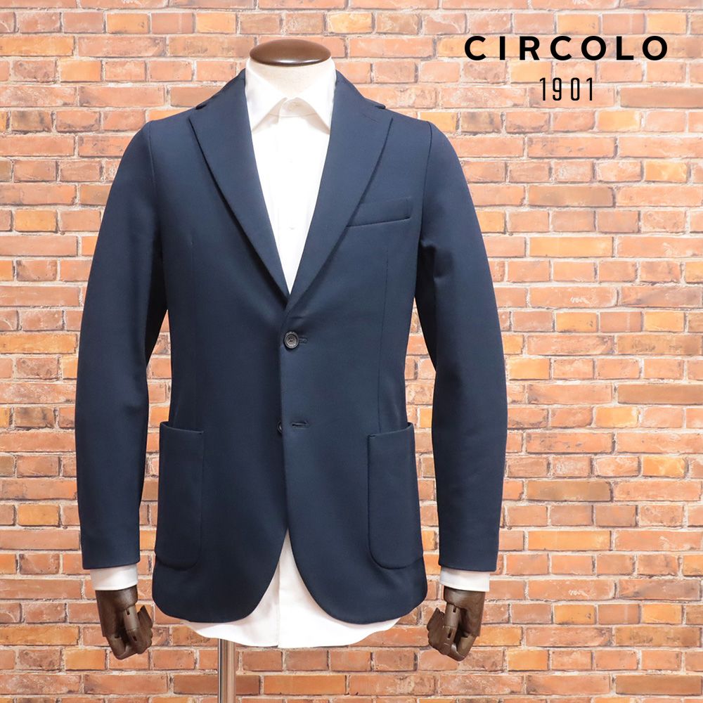 CIRCOLO チルコロ　テーラードジャケット　へリンボーン 伸縮性　50 XL CIRCOLO チルコロ テーラードジャケット へリンボーン 伸縮性 50 XL