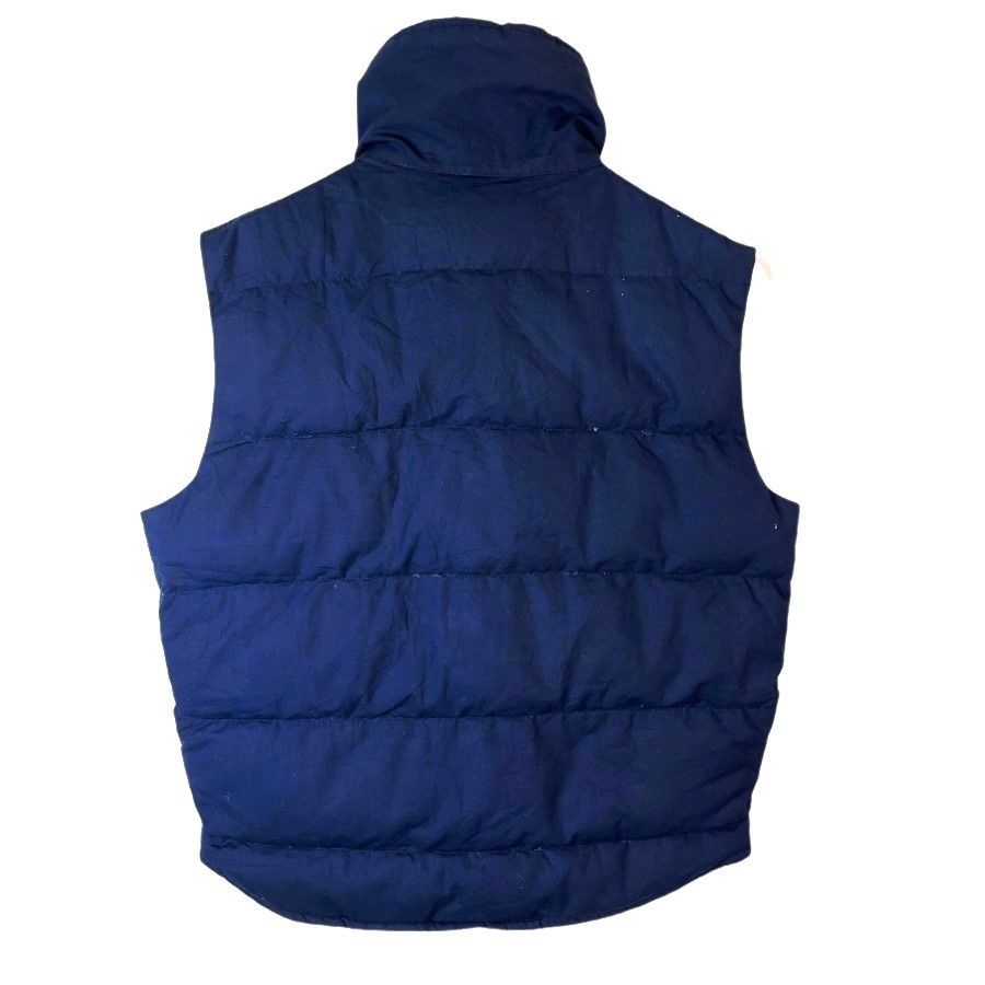 80s Vintage JCPenny ダウンベストサイズL 70s80sUSA製JCペニーJCPenneyダウンベスト中綿入りアウター紺ネイビー