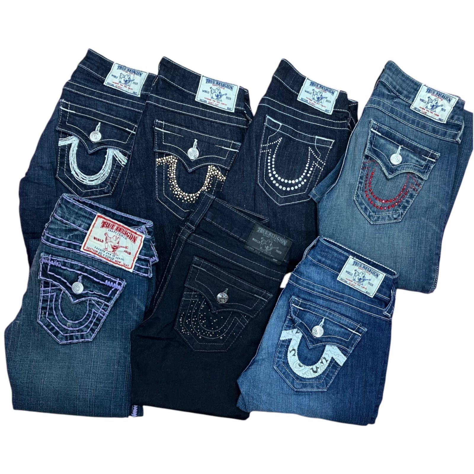 186004 TRUE RELIGION トゥルーレリジョン デニム  size25 まとめ 7点