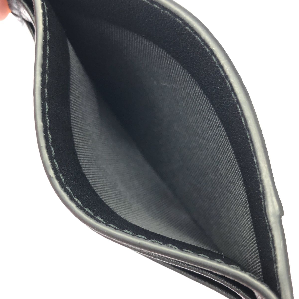 VALENTINO ヴァレンティノ ロゴプリントレザーカードケース  