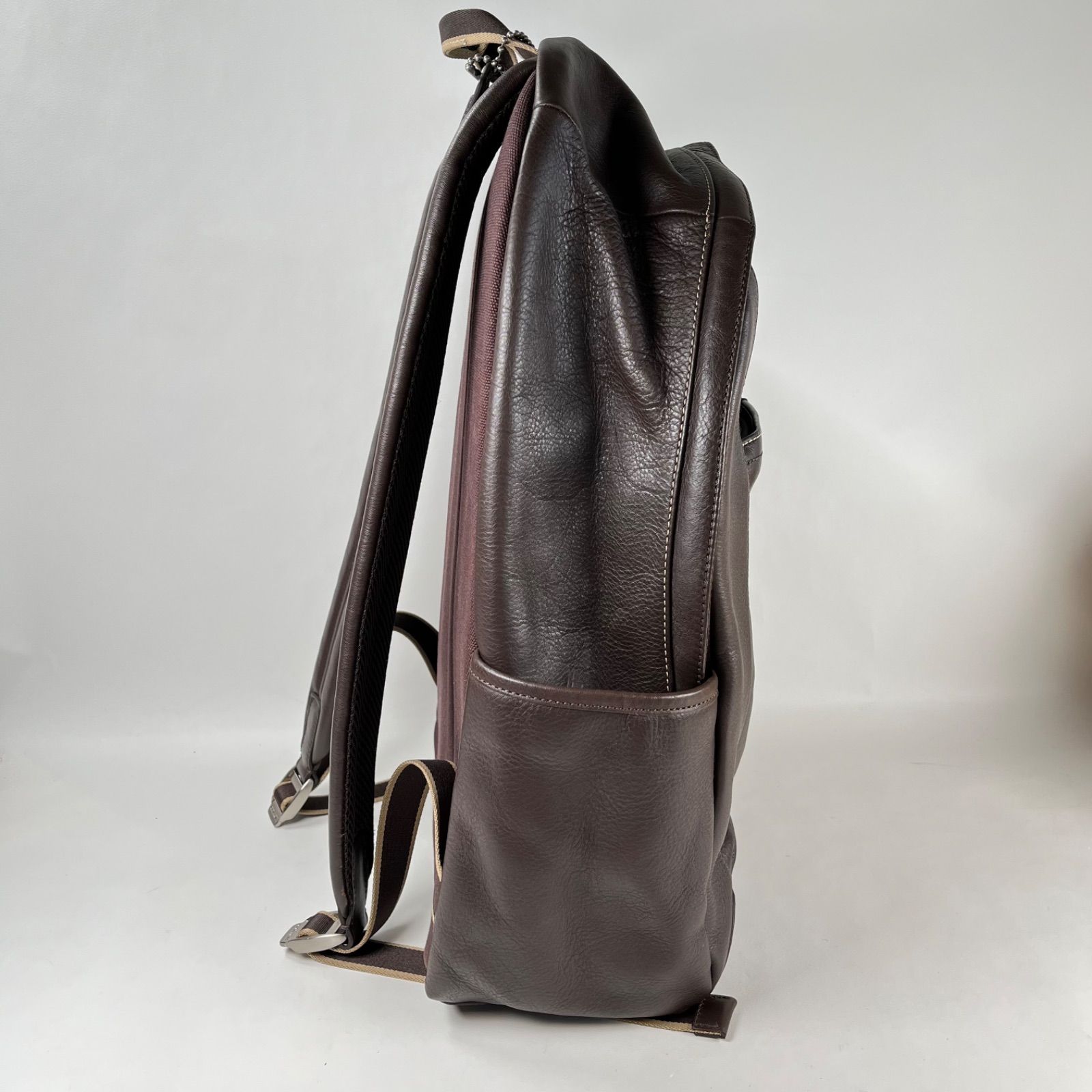 COACH コーチ ヘリテージ ウェブ レザー リュックサック バックパック 