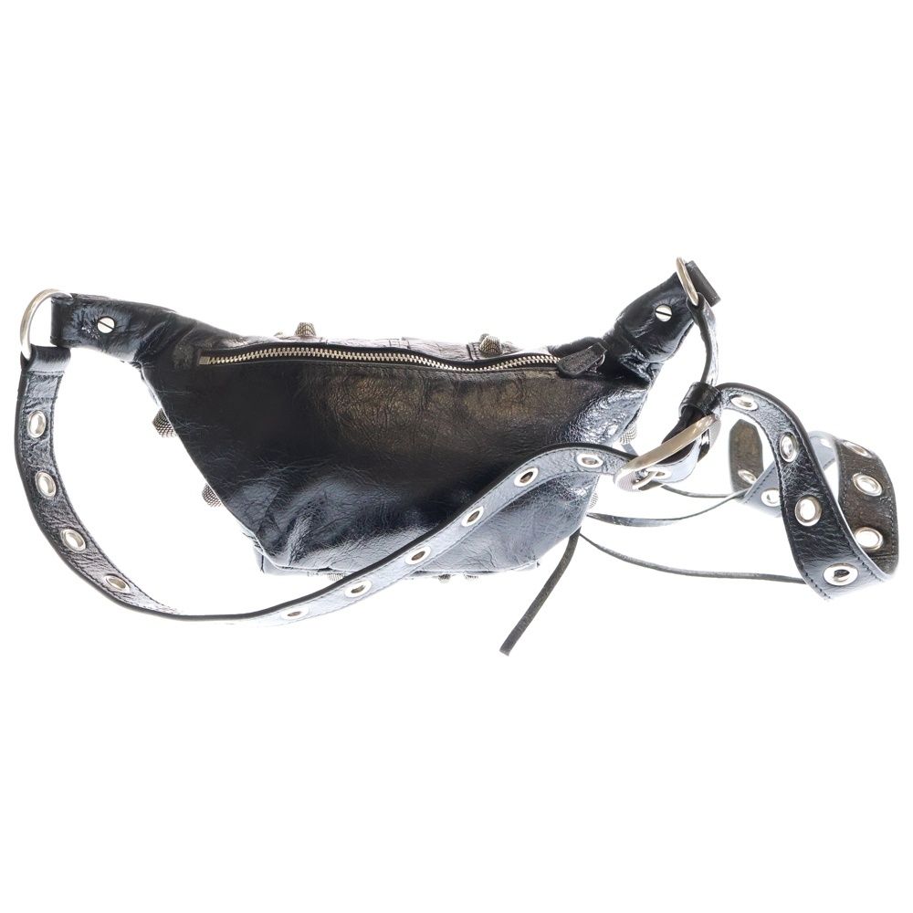 BALENCIAGA バレンシアガ Le Cagole Belt Bag ル カゴール レザーベルトバック ウエストバッグ ブラック 742013