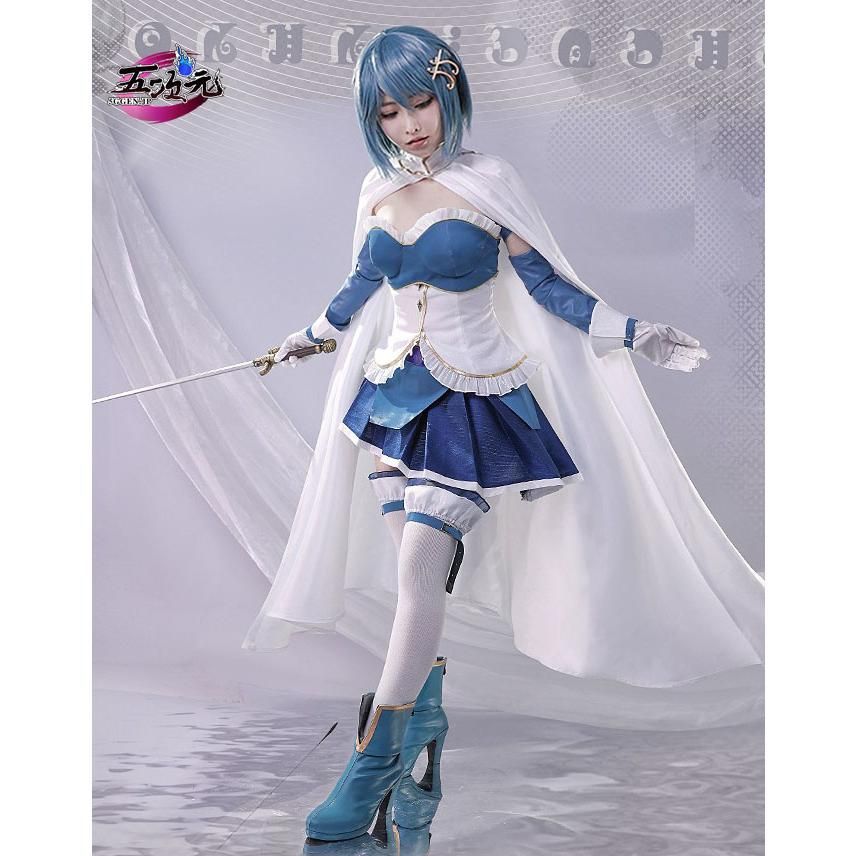 ♥ ICOS 魔法少女まどかマギカ コスプレ 美樹さやか 衣装 ウィッグ 靴 追加 CS1003BJ 文化祭