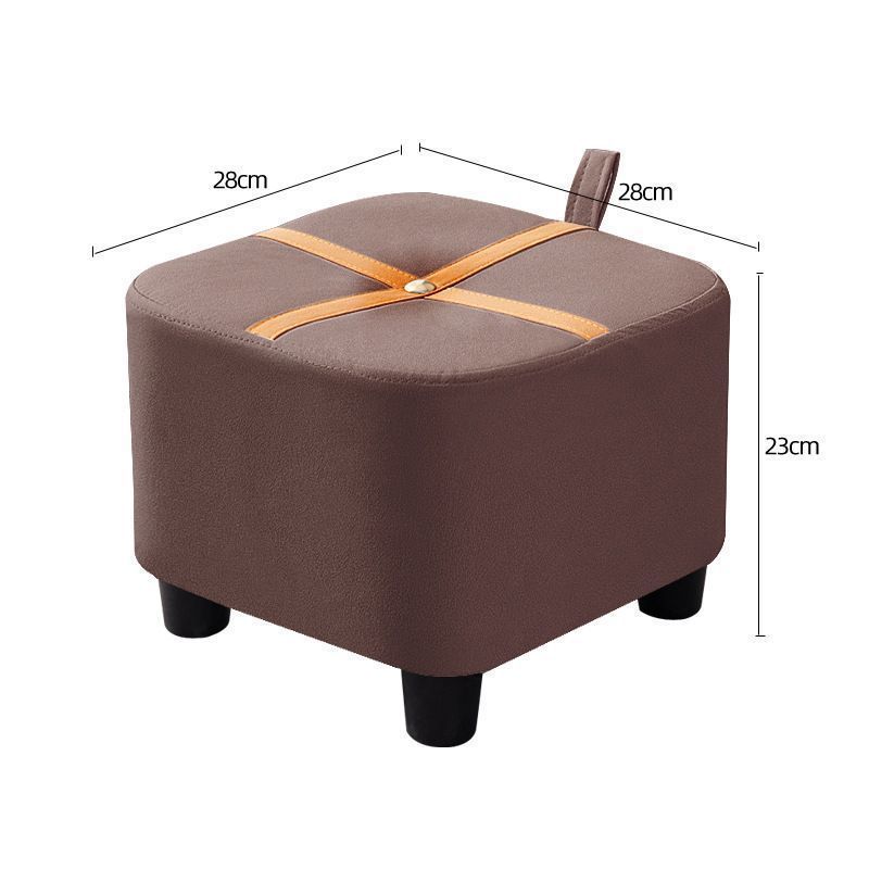 小さなスツール フットスツール ミニソファ 取っ手付き 軽量 持ち運び 正方形 スクエア 高さ 23cm 28cm カラー5種 北欧 クロス