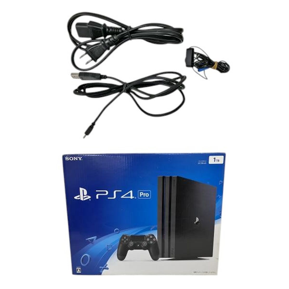 SONY CUH-7000B PS4 PlayStation4 Pro 1TB プレステ ジェットブラック ソニー 訳有 O10549979