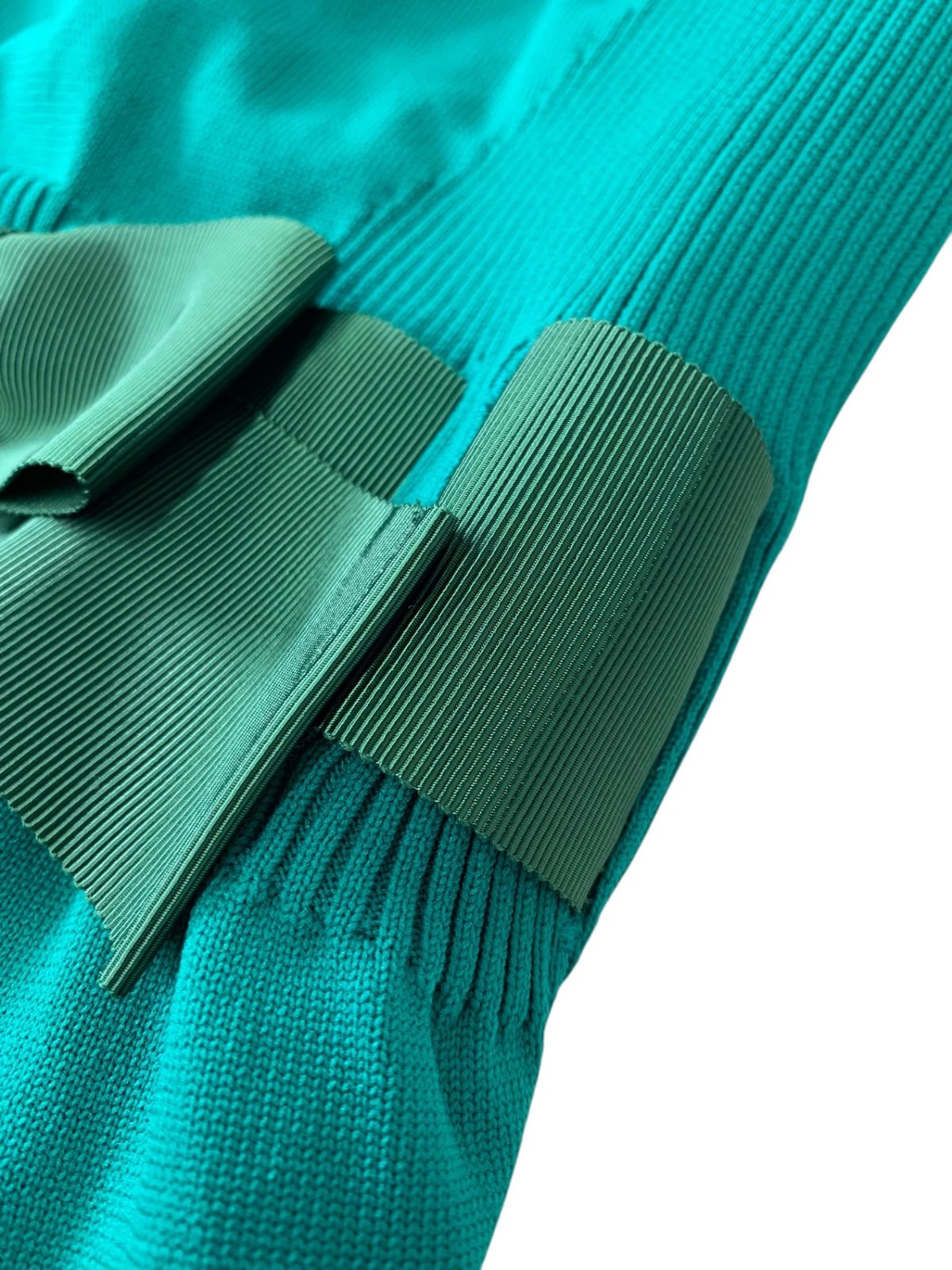 エムズグレイシー 218708 ニットワンピース 40 グリーン ITH2Y63SOKSE