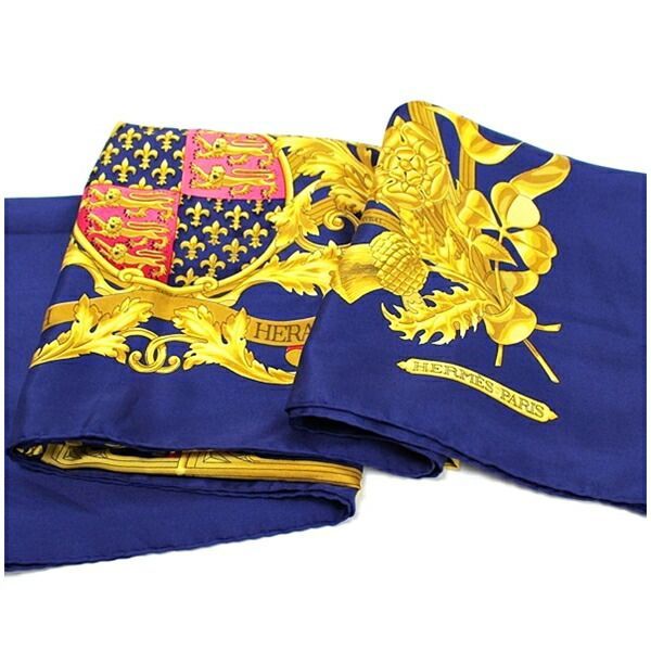 エルメス シルク スカーフ カレ90 BRITISH HERALDRY