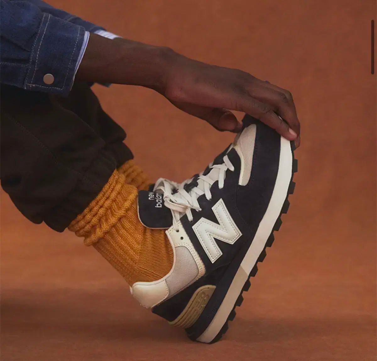 New Balance(ニューバランス) 574 レガシー アンゴラ ネイビー (フィート サイズ 235 オススメ