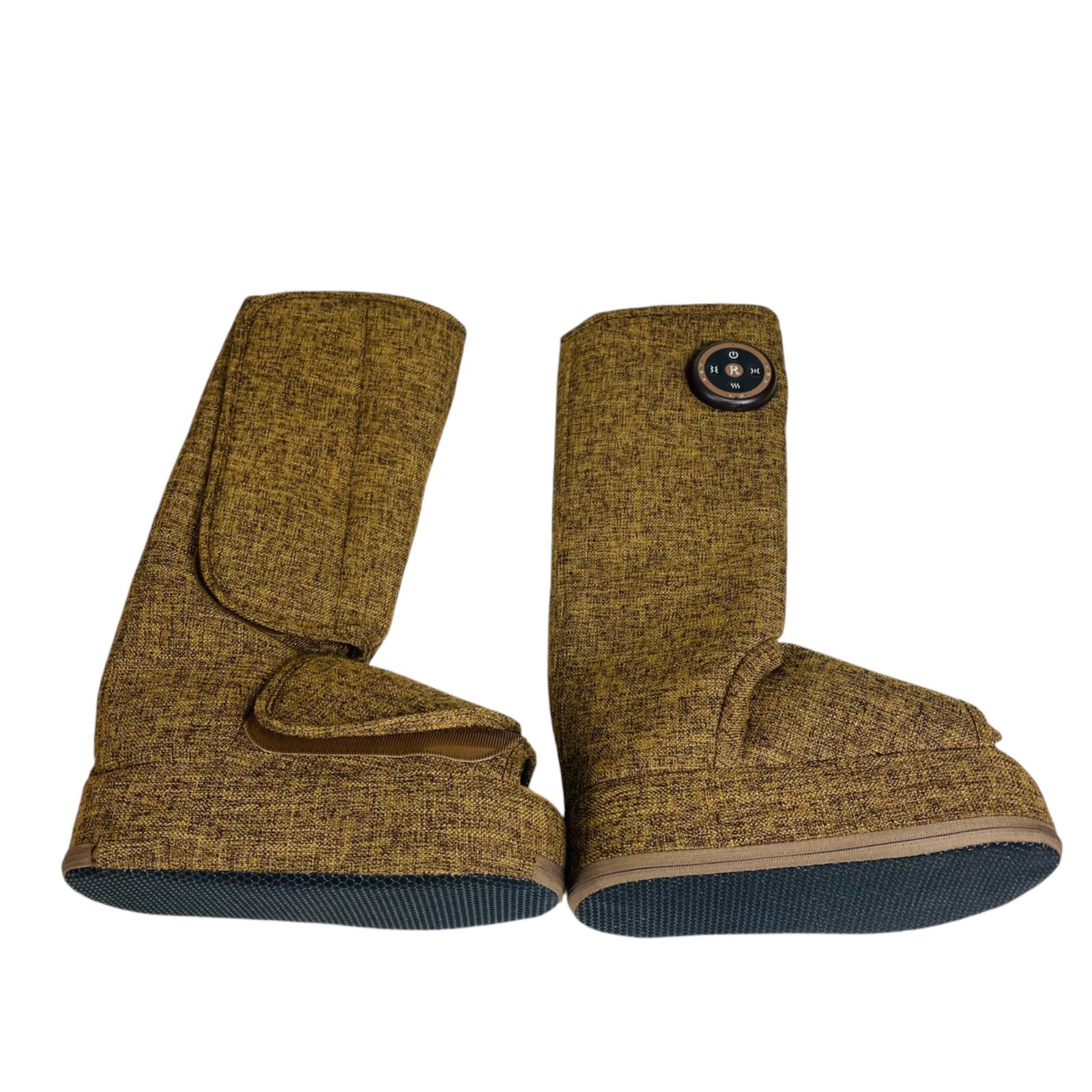 Relaxstep フットマッサージャー コードレス ブラウン Relaxstep ブーツ型フットマッサージャー コードレス仕様 左右独立