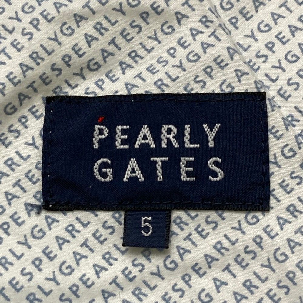 サイズ：5 PEARLY GATES パーリーゲイツ  パンツ ボーダー ネイビー系 [240101427013] ゴルフウェア メンズ ストスト サイズ：5 PEARLY GATES パーリーゲイツ パンツ ボーダー