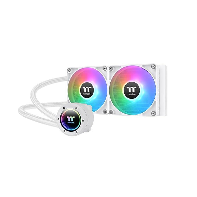 Thermaltake TH240 ARGB Sync V2 -Snow- 240mmラジエーター・120mm ARGBファン2基搭載 簡易水冷 CPUクーラー CL-W364-PL12SW-A FN2046