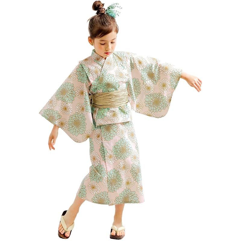 Bee] ビー 浴衣3点セット ガールズ 女の子 キッズ 夏 花火大会 お祭り