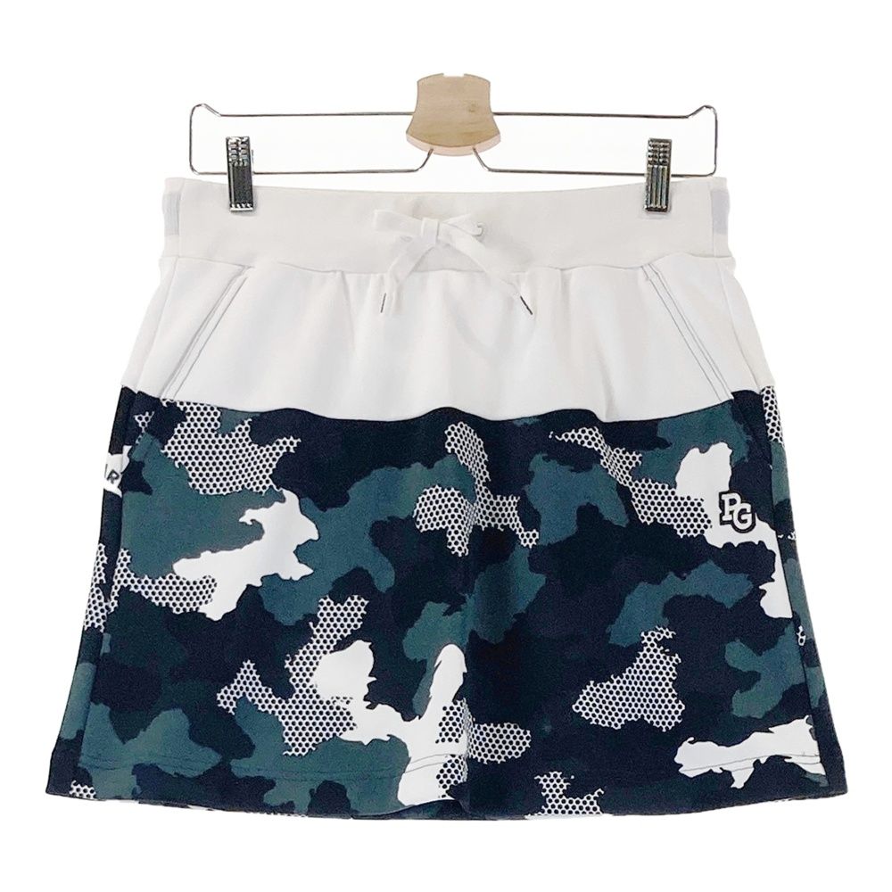 サイズ：2 PEARLY GATES パーリーゲイツ スカート 刺繍 カモフラ 迷彩