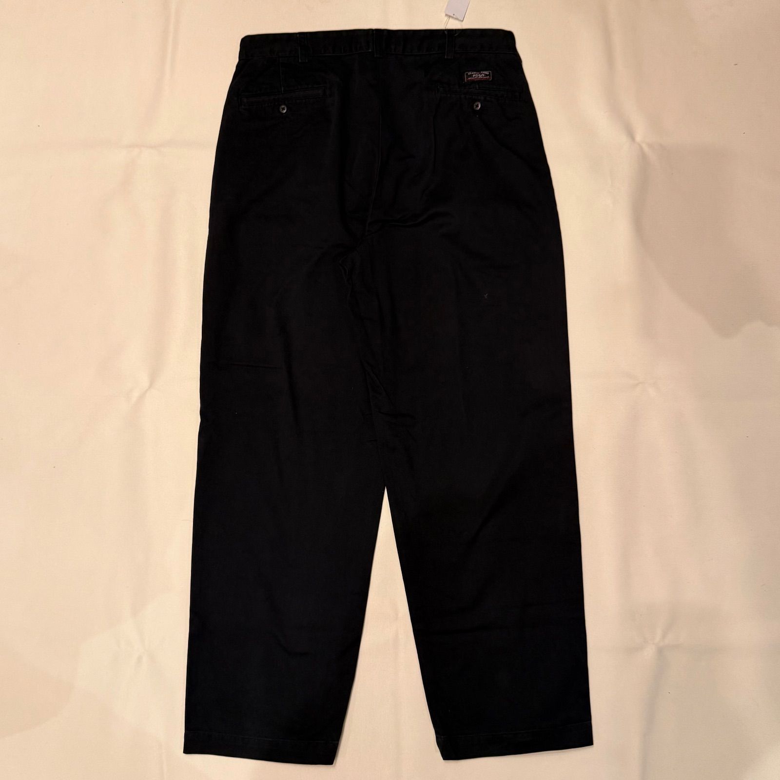 90 s 00 polo ralph lauren チノパン パンツ ワーク ワイド W 35 andrew ストリート P-206